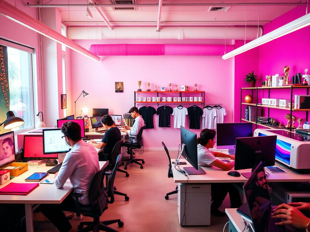 Equipo CREA trabajando en el estudio de personalización