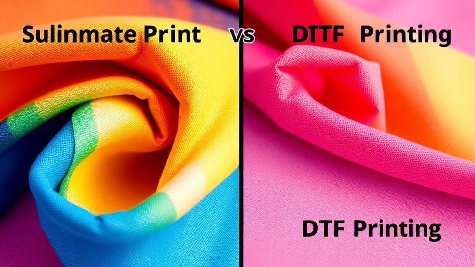 Sublimación vs DTF: ¿cuál técnica es mejor para tu proyecto?